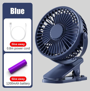 Вентилятор акумуляторний FAN-AF01 з USB з прищіпкою 3 швидкості, 360 градусів Jam6797 фото