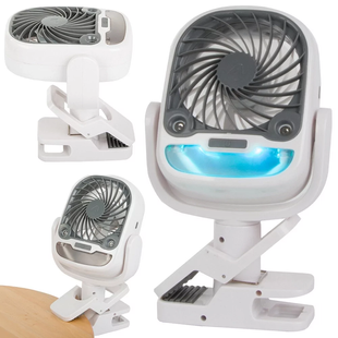 Настільний вентилятор, зволожувач повітря з роз'ємом, USB RGB 2в1 141452 фото
