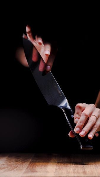 Кухонний ніж шеф-кухаря 20 см &ndash; професійний ніж для нарізання (22765) 22765 фото