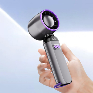 Вентилятор портативний настільний ручний Handheld fan LY-937 із вбудованим акумулятором та з цифровим дисплеєм, 5 швидкостей 2054228 фото