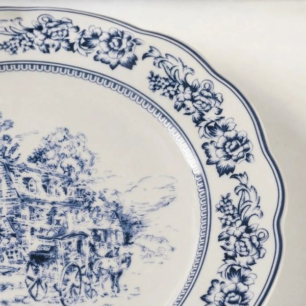 Тарілка порцелянова Heritage Toile Collection Blue 22&times;2,5 см (K343) K343 фото